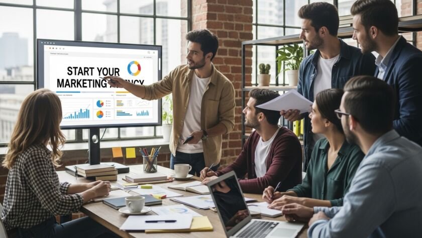 how to start a marketing agency